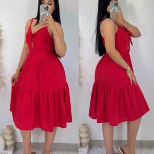 Vestido largo, campana